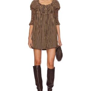 NWT Free People Star Dipped Mini Dress